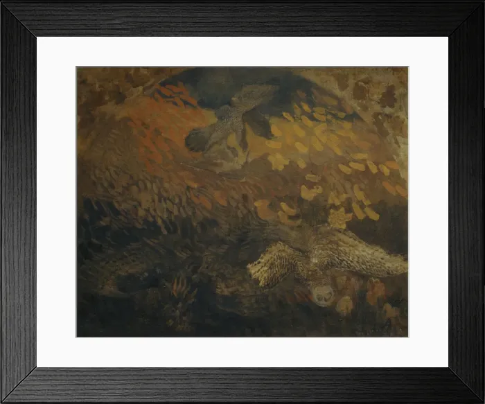 Framed Print : The Night, 1904. Artist: Utkin, Pyotr Savvich (1877-1934) Framed Print : The Night, 1904. Artist: Utkin, Pyotr Savvich (1877-1934)