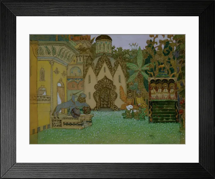 Framed Print : Stage design for the opera The Legend of the Invisible City of Kitezh and the Maiden Fevronia by N. Rimsky-Korsakov, 1907. Artist: Vasnetsov, Appolinari Mikhaylovich (1856-1933) Framed Print : Stage design for the opera The Legend of the Invisible City of Kitezh and the Maiden Fevronia by N. Rimsky-Korsakov, 1907. Artist: Vasnetsov, Appolinari Mikhaylovich (1856-1933)