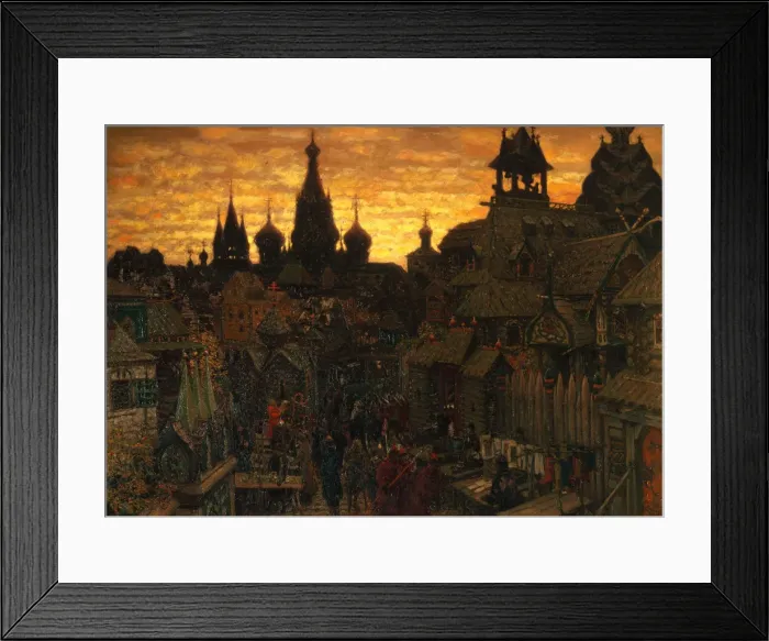 Framed Print : Ancient Moskow. Street in Kitay-gorod in the 17 century, 1900. Artist: Vasnetsov, Appolinari Mikhaylovich (1856-1933) Framed Print : Ancient Moskow. Street in Kitay-gorod in the 17 century, 1900. Artist: Vasnetsov, Appolinari Mikhaylovich (1856-1933)
