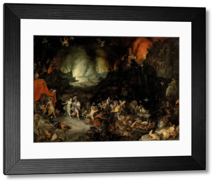 Framed Print : Aeneas in the Underworld. Artist: Brueghel, Jan, the Elder (1568-1625) Framed Print : Aeneas in the Underworld. Artist: Brueghel, Jan, the Elder (1568-1625)