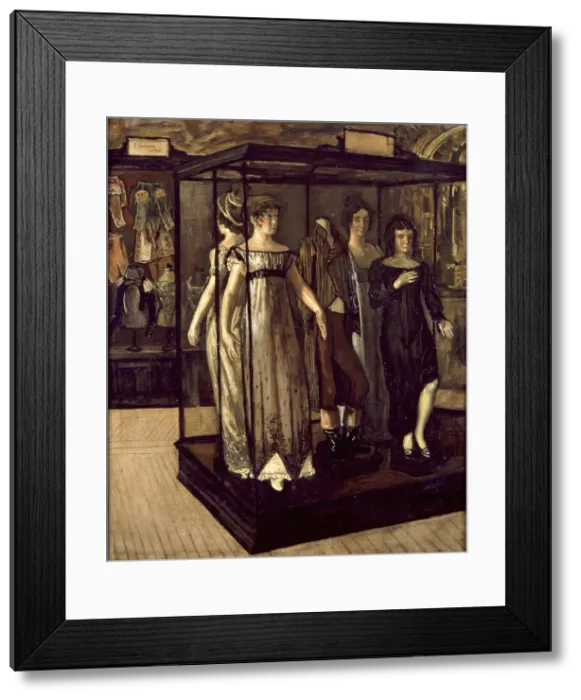 Framed Print : Shop Windows. Artist: Solana, Jose (1886-1945) Framed Print : Shop Windows. Artist: Solana, Jose (1886-1945)