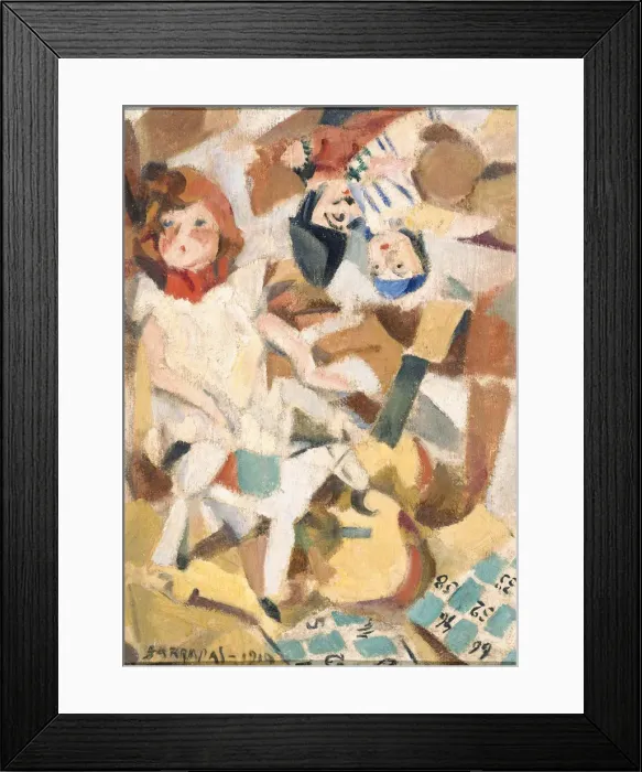 Framed Print : Toys. Artist: Barradas, Rafael (1890-1929) Framed Print : Toys. Artist: Barradas, Rafael (1890-1929)