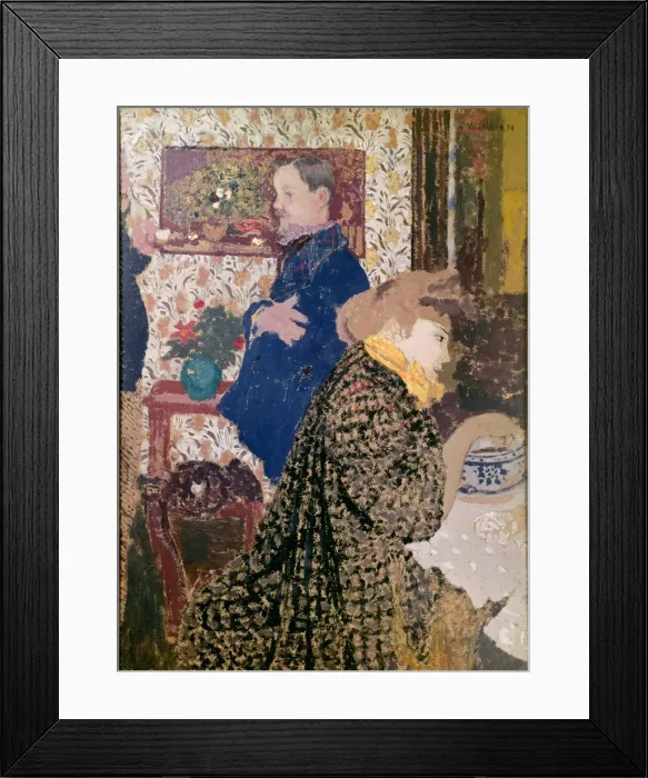 Framed Print : Vallotton and Misia in the Dining Room at Rue Saint-Florentin. Artist: Vuillard, Edouard (1868-1940) Framed Print : Vallotton and Misia in the Dining Room at Rue Saint-Florentin. Artist: Vuillard, Edouard (1868-1940)