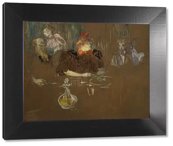 At the Table of Monsieur and Madame Natanson. Artist: Toulouse-Lautrec, Henri, de (1864-1901)