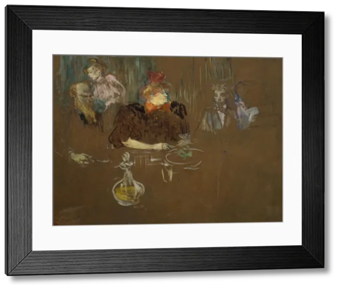 Framed Print : At the Table of Monsieur and Madame Natanson. Artist: Toulouse-Lautrec, Henri, de (1864-1901) Framed Print : At the Table of Monsieur and Madame Natanson. Artist: Toulouse-Lautrec, Henri, de (1864-1901)