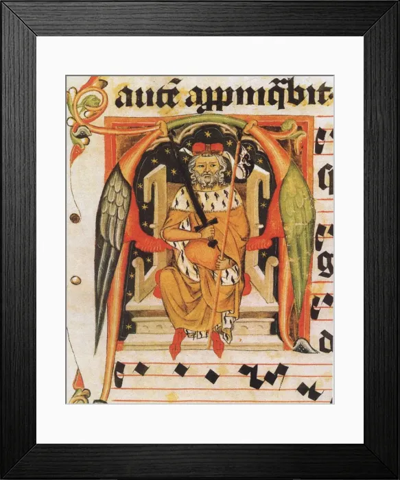 Framed Print : Vratislaus II of Bohemia (from the Vysehrad antiphonary). Artist: Anonymous Framed Print : Vratislaus II of Bohemia (from the Vysehrad antiphonary). Artist: Anonymous