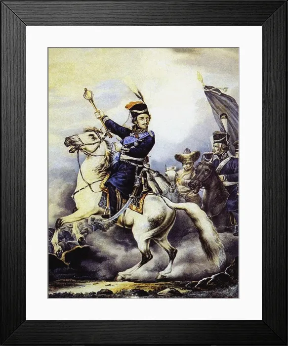 Framed Print : Count Matvei Ivanovich Platov (1757-1818). Artist: Orlowski (Orlovsky), Alexander Osipovich (1777-1832) Framed Print : Count Matvei Ivanovich Platov (1757-1818). Artist: Orlowski (Orlovsky), Alexander Osipovich (1777-1832)