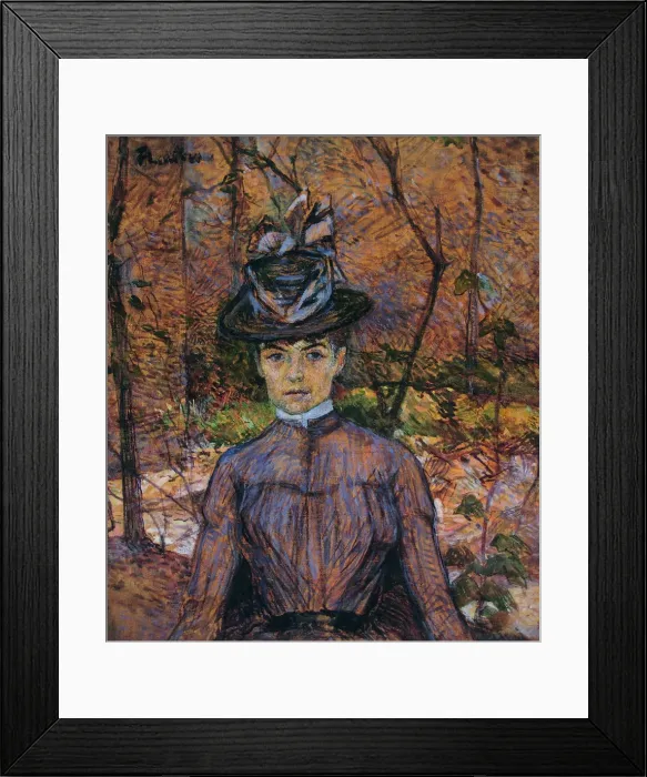 Framed Print : Portrait of Suzanne Valadon (1865-1938). Artist: Toulouse-Lautrec, Henri, de (1864-1901) Framed Print : Portrait of Suzanne Valadon (1865-1938). Artist: Toulouse-Lautrec, Henri, de (1864-1901)