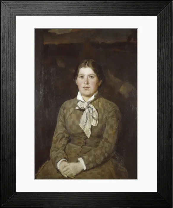 Framed Print : Portrait of Alexandra Vladimirovna Vasnetsova, the Artists Wife, 1878. Artist: Vasnetsov, Viktor Mikhaylovich (1848-1926) Framed Print : Portrait of Alexandra Vladimirovna Vasnetsova, the Artists Wife, 1878. Artist: Vasnetsov, Viktor Mikhaylovich (1848-1926)