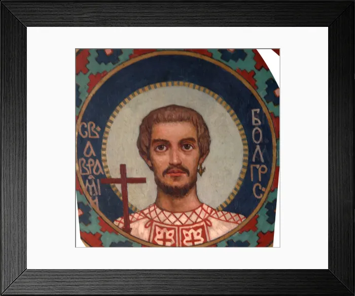 Framed Print : Saint Abraham of Bulgaria, 1885-1896. Artist: Vasnetsov, Viktor Mikhaylovich (1848-1926)