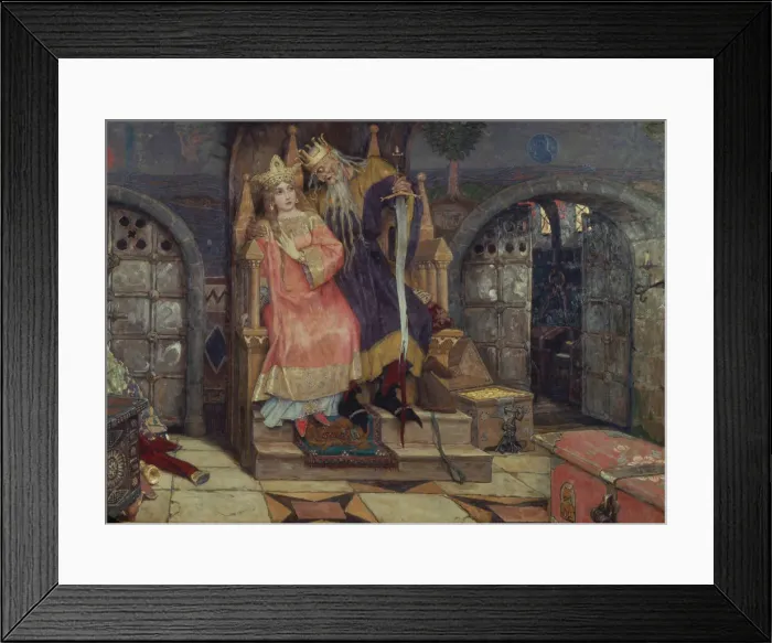 Framed Print : Koschei the Immortal, 1917-1926. Artist: Vasnetsov, Viktor Mikhaylovich (1848-1926) Framed Print : Koschei the Immortal, 1917-1926. Artist: Vasnetsov, Viktor Mikhaylovich (1848-1926)