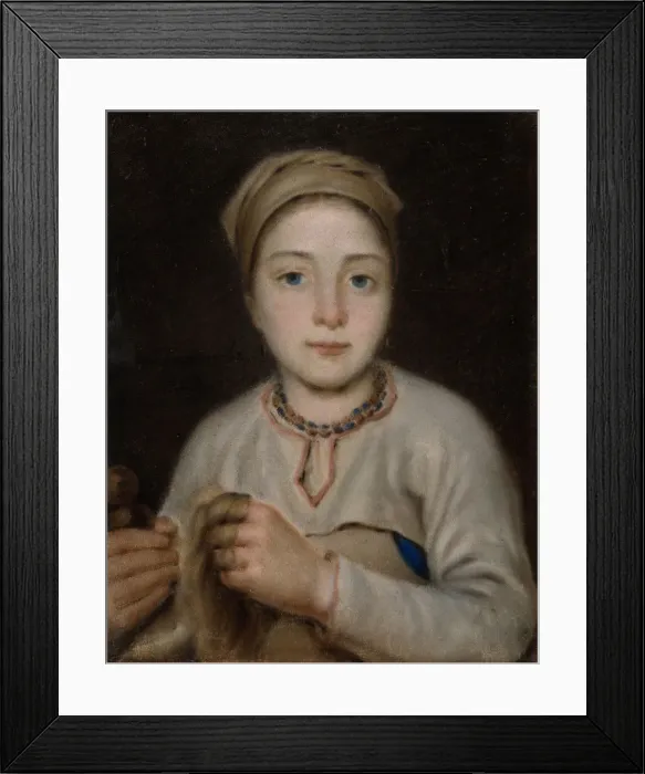 Framed Print : Anisya, 1822. Artist: Venetsianov, Alexei Gavrilovich (1780-1847) Framed Print : Anisya, 1822. Artist: Venetsianov, Alexei Gavrilovich (1780-1847)