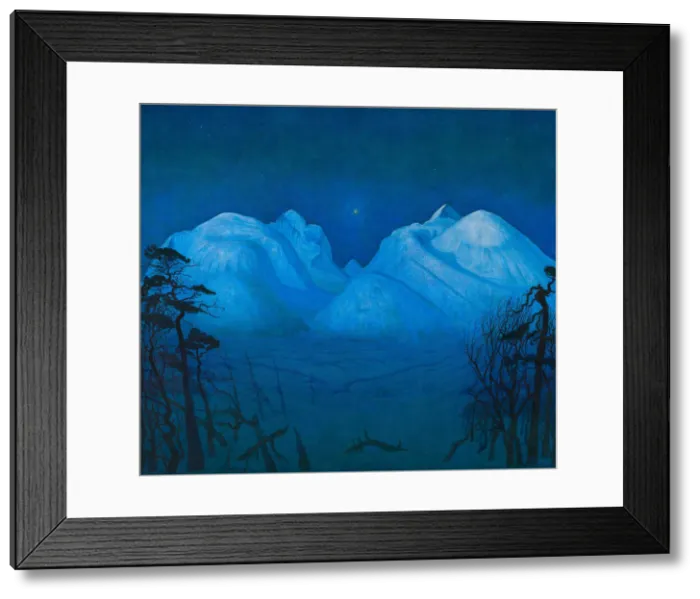 Framed Print : Winter Night in the Mountains. Artist: Sohlberg, Harald (1869-1935) Framed Print : Winter Night in the Mountains. Artist: Sohlberg, Harald (1869-1935)