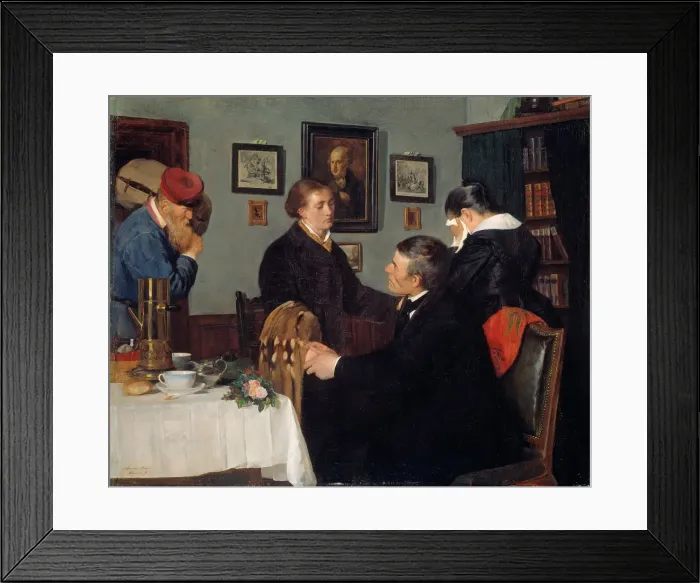 Framed Print : The Farewell. Artist: Backer, Harriet (1845-1932) Framed Print : The Farewell. Artist: Backer, Harriet (1845-1932)