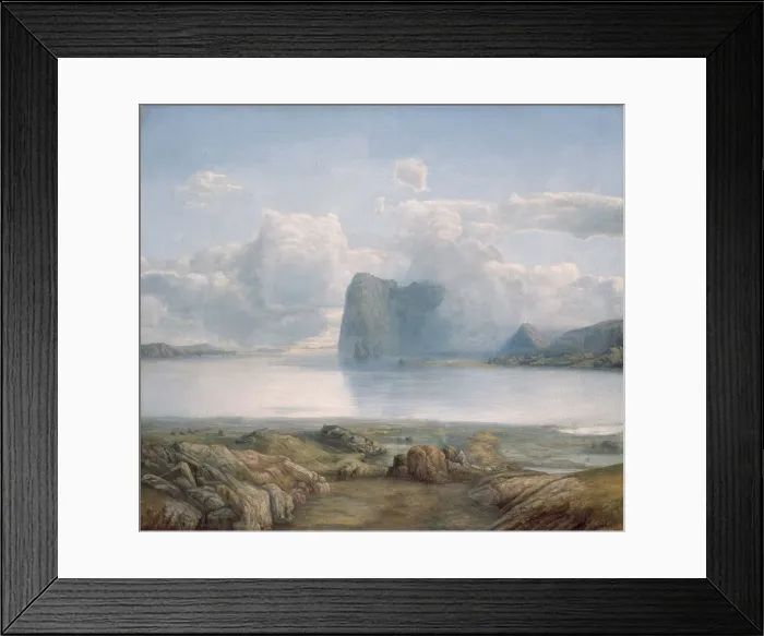 Framed Print : Island Borgoy. Artist: Hertervig, Lars (1830-1902) Framed Print : Island Borgoy. Artist: Hertervig, Lars (1830-1902)