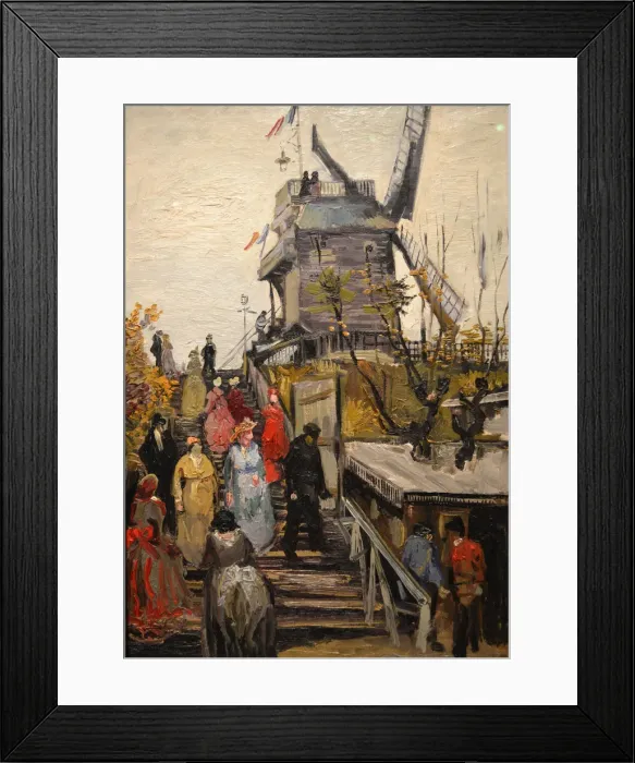 Framed Print : Le Moulin de Blute-Fin. Artist: Gogh, Vincent, van (1853-1890) Framed Print : Le Moulin de Blute-Fin. Artist: Gogh, Vincent, van (1853-1890)
