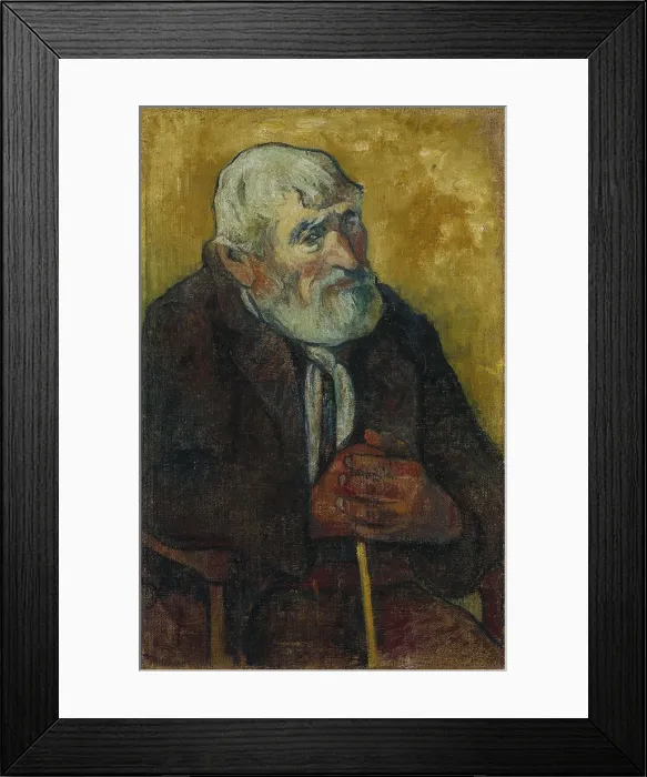 Framed Print : Old Man with a Stick. Artist: Gauguin, Paul Eugene Henri (1848-1903) Framed Print : Old Man with a Stick. Artist: Gauguin, Paul Eugene Henri (1848-1903)