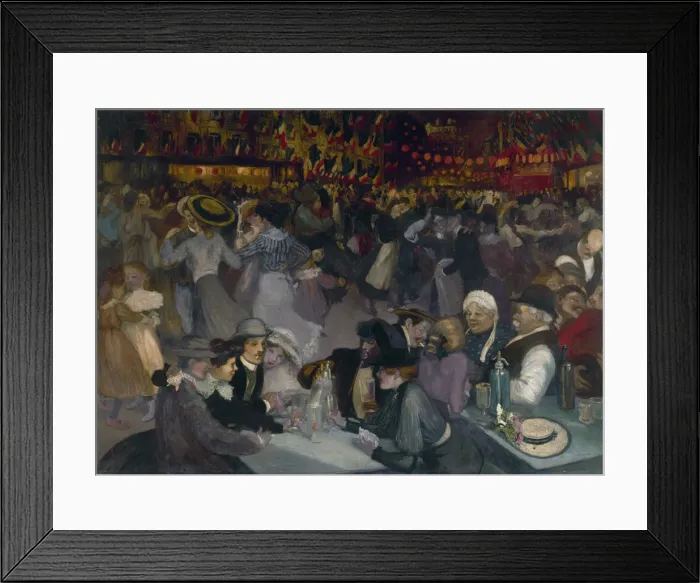 Framed Print : The Ball on the 14th of July. Artist: Steinlen, Theophile Alexandre (1859-1923) Framed Print : The Ball on the 14th of July. Artist: Steinlen, Theophile Alexandre (1859-1923)