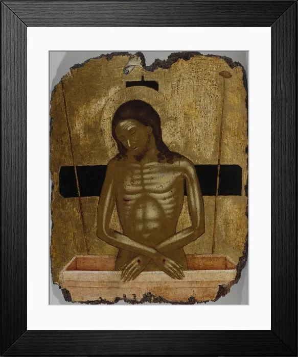 Framed Print : Ecce Homo. Artist: Tzafouris, Nicolaos (active 1455-1501) Framed Print : Ecce Homo. Artist: Tzafouris, Nicolaos (active 1455-1501)