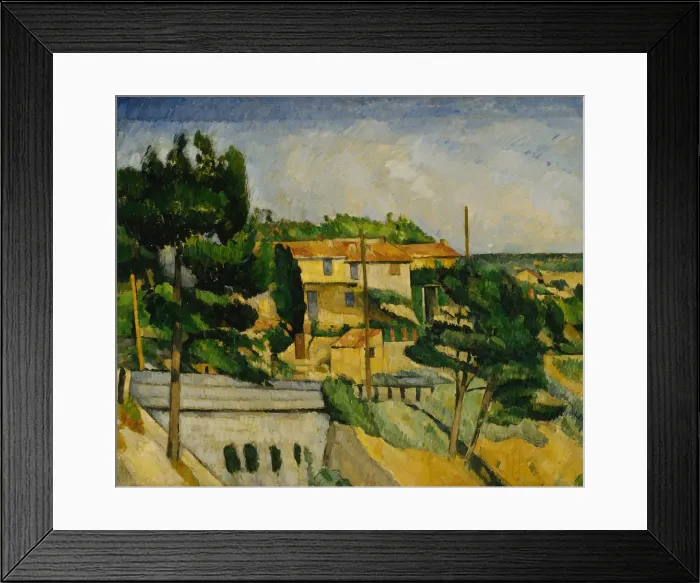 Framed Print : The Road Bridge at L Estaque. Artist: Cezanne, Paul (1839-1906) Framed Print : The Road Bridge at L Estaque. Artist: Cezanne, Paul (1839-1906)