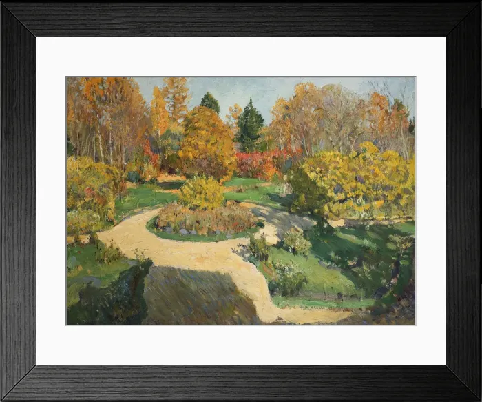 Framed Print : The Garden in Autumn, 1910. Artist: Vinogradov, Sergei Arsenyevich (1869-1938) Framed Print : The Garden in Autumn, 1910. Artist: Vinogradov, Sergei Arsenyevich (1869-1938)