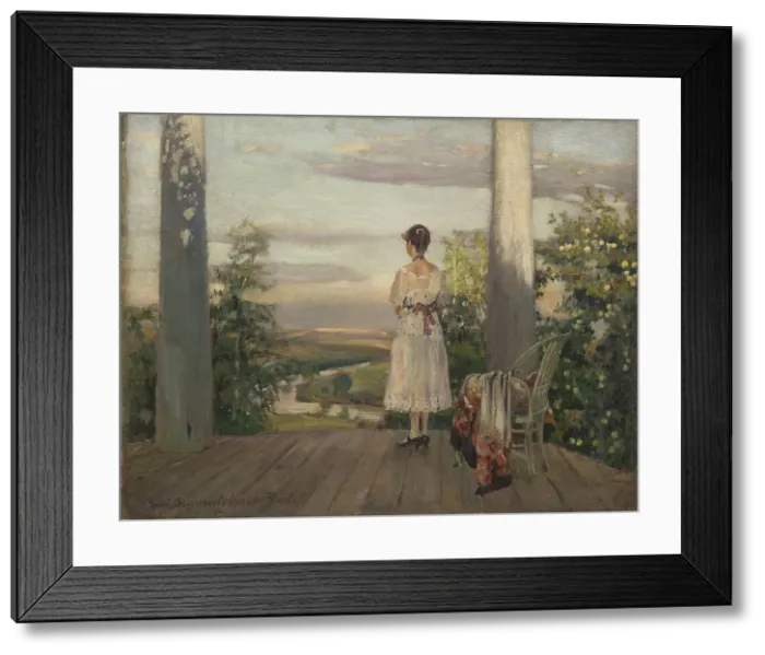 Framed Print : Country house of Anton Chekhov at Melikhovo, 1910s. Artist: Vinogradov, Sergei Arsenyevich (1869-1938) Framed Print : Country house of Anton Chekhov at Melikhovo, 1910s. Artist: Vinogradov, Sergei Arsenyevich (1869-1938)