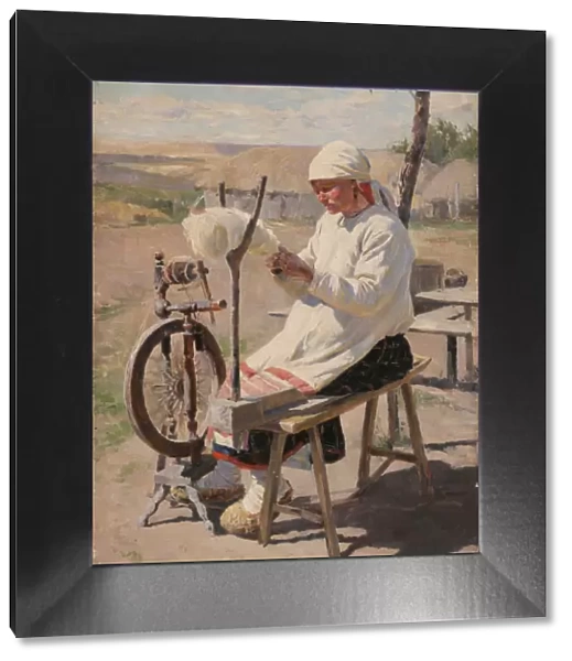 The spinner, 1895. Artist: Vinogradov, Sergei Arsenyevich (1869-1938)
