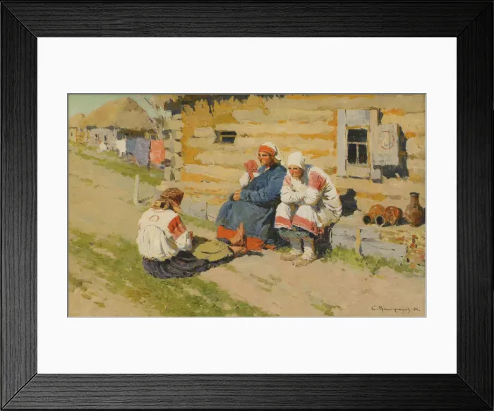 Framed Print : Waiting In the Sun, 1894. Artist: Vinogradov, Sergei Arsenyevich (1869-1938) Framed Print : Waiting In the Sun, 1894. Artist: Vinogradov, Sergei Arsenyevich (1869-1938)