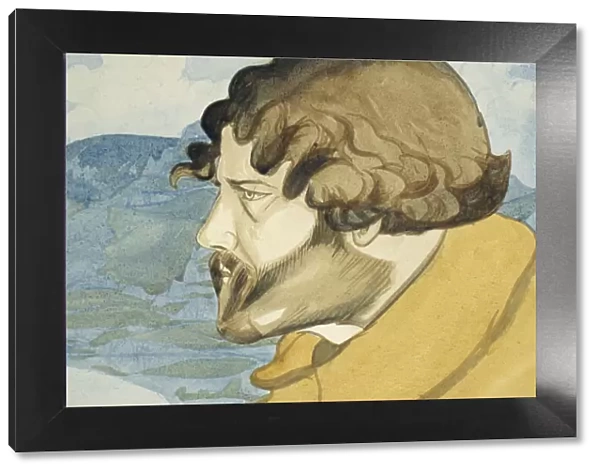 Self-Portrait, 1921. Artist: Voloshin, Maximilian (1877-1932)