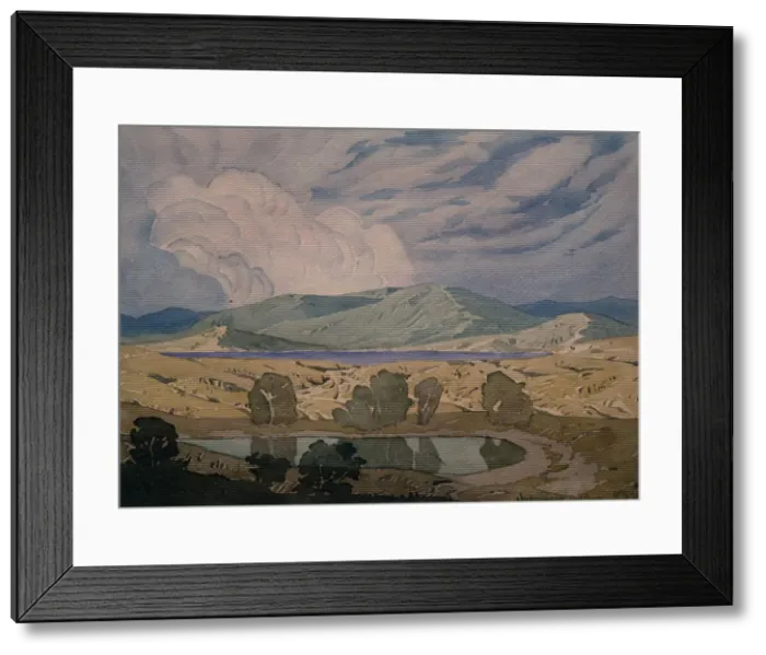 Framed Print : A cloud over the bay. Koktebel, 1925. Artist: Voloshin, Maximilian (1877-1932) Framed Print : A cloud over the bay. Koktebel, 1925. Artist: Voloshin, Maximilian (1877-1932)