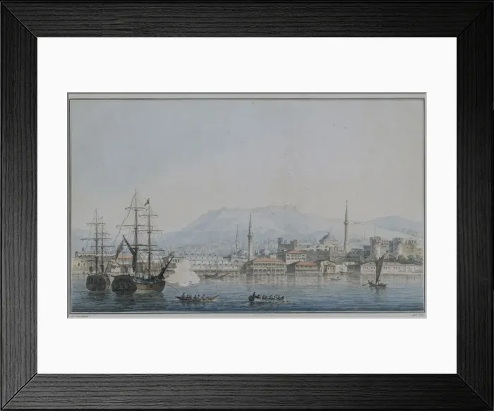Framed Print : Smyrna, 1820. Artist: Vorobyev, Maxim Nikiphorovich (1787-1855) Framed Print : Smyrna, 1820. Artist: Vorobyev, Maxim Nikiphorovich (1787-1855)