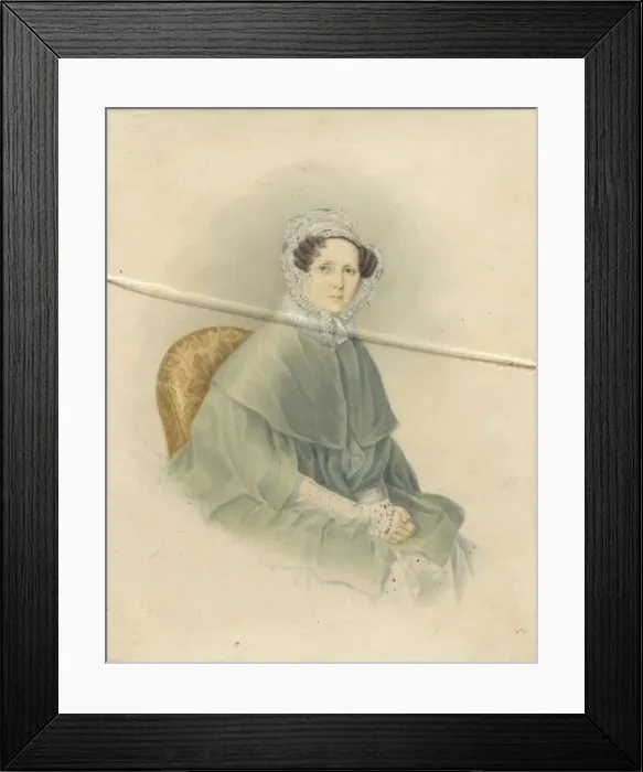 Framed Print : Portrait of Countess Natalia Pavlovna Stroganova, 1845. Artist: Voronov (active Mid of 19th cen. ) Framed Print : Portrait of Countess Natalia Pavlovna Stroganova, 1845. Artist: Voronov (active Mid of 19th cen. )