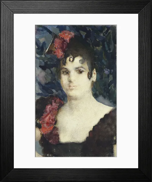 Framed Print : Portrait of Tatyana Lyubatovich as Carmen, 1890s. Artist: Vrubel, Mikhail Alexandrovich (1856-1910) Framed Print : Portrait of Tatyana Lyubatovich as Carmen, 1890s. Artist: Vrubel, Mikhail Alexandrovich (1856-1910)