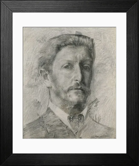 Framed Print : Self-Portrait, 1904-1905. Artist: Vrubel, Mikhail Alexandrovich (1856-1910) Framed Print : Self-Portrait, 1904-1905. Artist: Vrubel, Mikhail Alexandrovich (1856-1910)