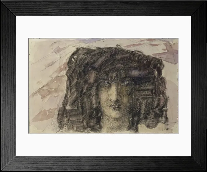 Framed Print : Demons head. Illustration to the poem The Demon by Mikhail Lermontov, 1890-1891. Artist: Vrubel, Mikhail Alexandrovich (1856-1910) Framed Print : Demons head. Illustration to the poem The Demon by Mikhail Lermontov, 1890-1891. Artist: Vrubel, Mikhail Alexandrovich (1856-1910)