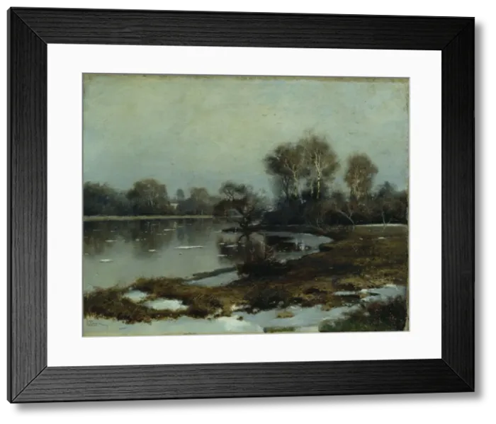 Framed Print : Flood Waters, 1880s. Artist: Yendogurov, Ivan Ivanovich (1861-1898) Framed Print : Flood Waters, 1880s. Artist: Yendogurov, Ivan Ivanovich (1861-1898)