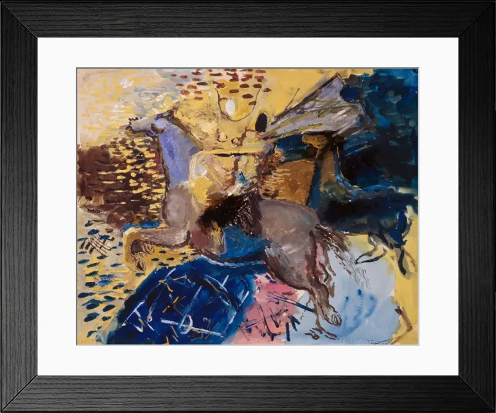 Framed Print : Circus Horsewoman. Artist: Yermolayeva, Vera Mikhailovna (1893-1938) Framed Print : Circus Horsewoman. Artist: Yermolayeva, Vera Mikhailovna (1893-1938)