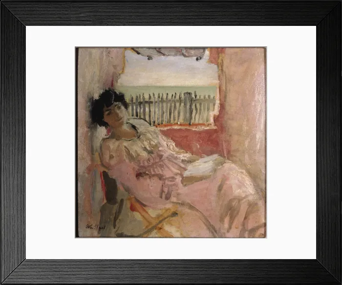 Framed Print : Lucy Hessel at the Seashore, ca 1904. Artist: Vuillard, Edouard (1868-1940) Framed Print : Lucy Hessel at the Seashore, ca 1904. Artist: Vuillard, Edouard (1868-1940)