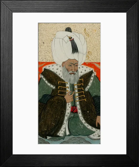 Framed Print : Bayezid II, Sultan of the Ottoman Empire, c. 1710. Artist: Levni, Abdulcelil (?-1732) Framed Print : Bayezid II, Sultan of the Ottoman Empire, c. 1710. Artist: Levni, Abdulcelil (?-1732)