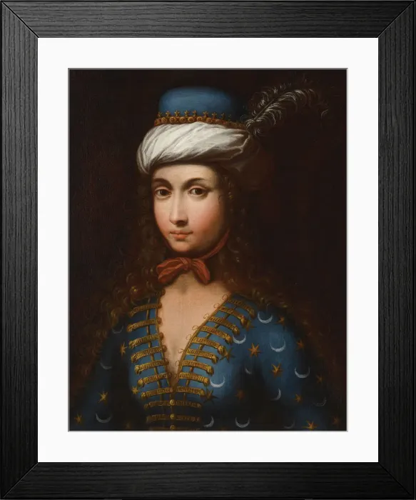 Framed Print : Portrait of Lady Mary Wortley Montagu (1689-1762), 18th century. Artist: Anonymous Framed Print : Portrait of Lady Mary Wortley Montagu (1689-1762), 18th century. Artist: Anonymous