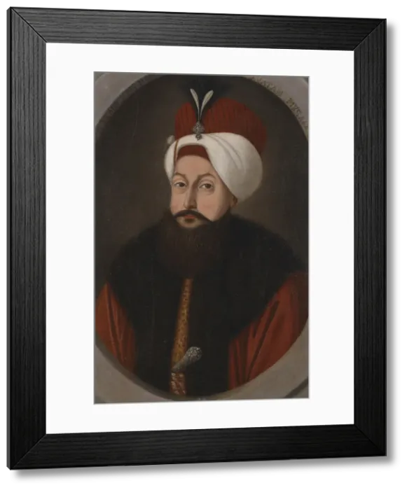 Framed Print : Sultan Selim III, c. 1800. Artist: Kapidagli, Konstantin (active 1789-1806) Framed Print : Sultan Selim III, c. 1800. Artist: Kapidagli, Konstantin (active 1789-1806)