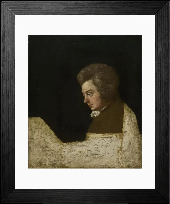 Framed Print : Wolfgang Amadeus Mozart (1756-1791), 1789. Artist: Lange, Josef (1751?1831) Framed Print : Wolfgang Amadeus Mozart (1756-1791), 1789. Artist: Lange, Josef (1751?1831)