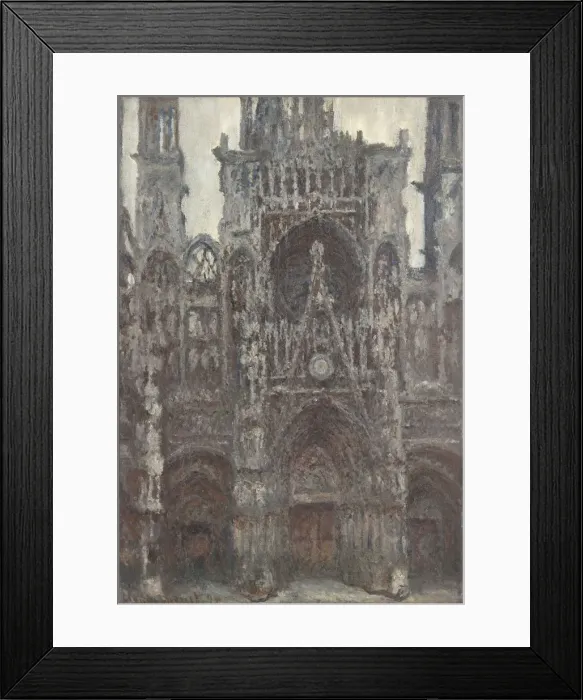 Framed Print : The Rouen Cathedral. The portal as seen from the front, 1892. Artist: Monet, Claude (1840-1926) Framed Print : The Rouen Cathedral. The portal as seen from the front, 1892. Artist: Monet, Claude (1840-1926)