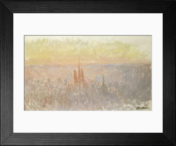 Framed Print : View of Rouen, 1892. Artist: Monet, Claude (1840-1926)