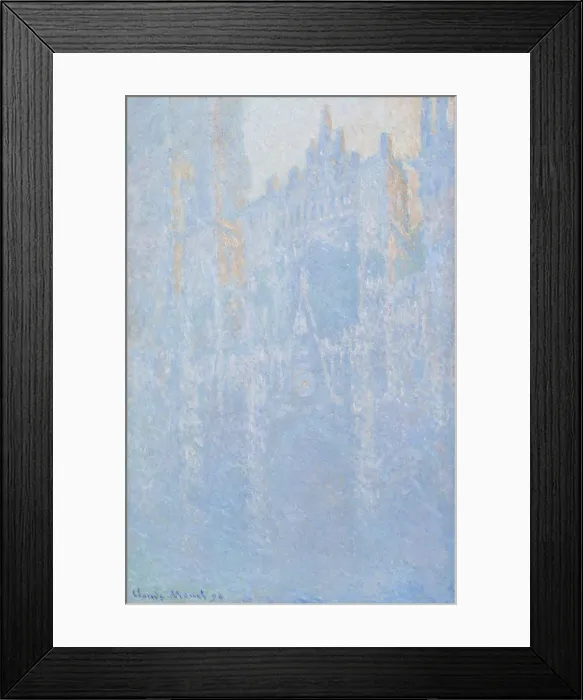 Framed Print : The Rouen Cathedral, the Portal, Morning Fog, 1894. Artist: Monet, Claude (1840-1926) Framed Print : The Rouen Cathedral, the Portal, Morning Fog, 1894. Artist: Monet, Claude (1840-1926)