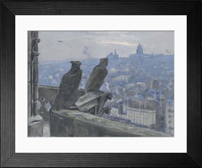Framed Print : Paris as seen from the towers of Notre Dame, c. 1900. Artist: Moreau-Nelaton, Adolphe Etienne Auguste (1859-1927) Framed Print : Paris as seen from the towers of Notre Dame, c. 1900. Artist: Moreau-Nelaton, Adolphe Etienne Auguste (1859-1927)