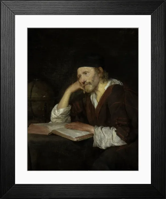 Framed Print : Heraclitus, c. 1647-1648. Artist: Ter Borch, Gerard, the Younger (1617-1681) Framed Print : Heraclitus, c. 1647-1648. Artist: Ter Borch, Gerard, the Younger (1617-1681)