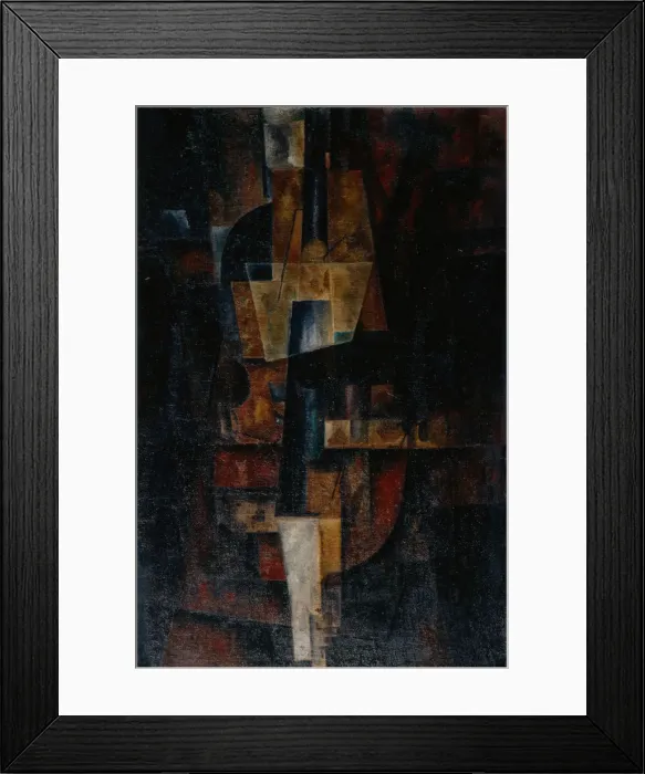 Framed Print : Violin, 1920. Artist: Yudin, Lev Alexandrovich (1903-1941) Framed Print : Violin, 1920. Artist: Yudin, Lev Alexandrovich (1903-1941)