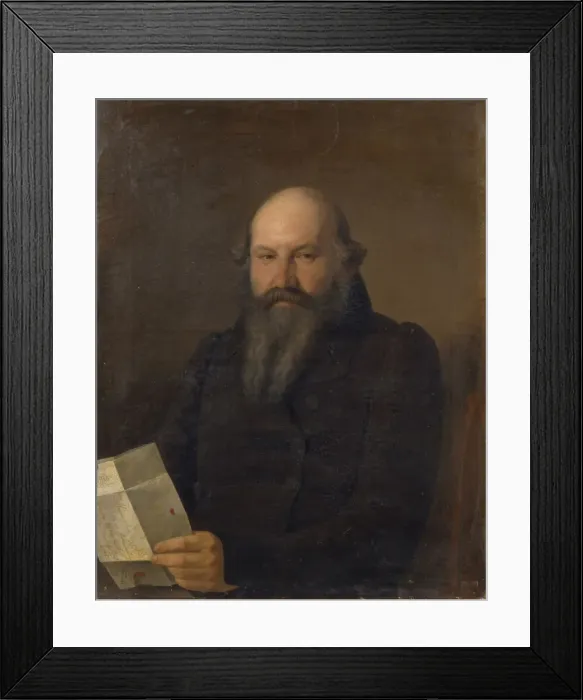 Framed Print : Portrait of Osip Mikhaylovich Senkov (1790-1851), 1836. Artist: Zaryanko, Sergei Konstantinovich (1818-1870) Framed Print : Portrait of Osip Mikhaylovich Senkov (1790-1851), 1836. Artist: Zaryanko, Sergei Konstantinovich (1818-1870)