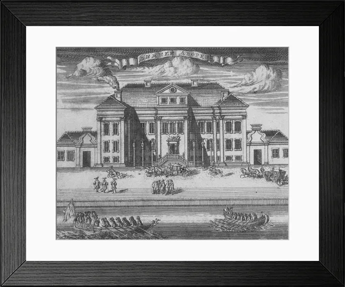 Framed Print : Peter the Greats Winter Palace, 1716-1717. Artist: Zubov, Alexei Fyodorovich (1682-after 1750) Framed Print : Peter the Greats Winter Palace, 1716-1717. Artist: Zubov, Alexei Fyodorovich (1682-after 1750)